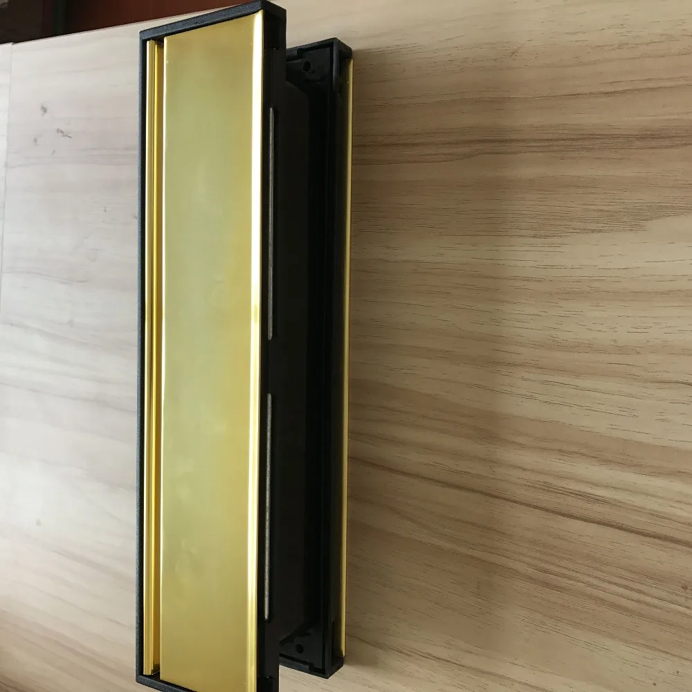 12-Inch UPVC Door Polished Letter box plate