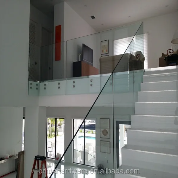 Factory Price Frameless Patch Glass Railing System for Terrace and Staircase Handrail