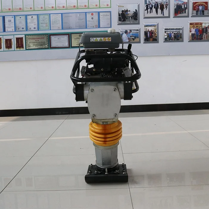 High Vibrating Frequency Tamping Rammer Machine With 5.5HP Gasoline Engine