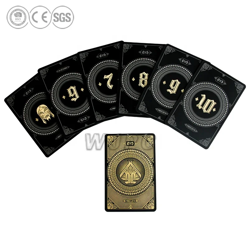 Wjpc-высококачественные игральные карты с индивидуальным принтом обеих сторон 260-350gsm бумажные 52-54 OEM CMYK PMS CN;GUA