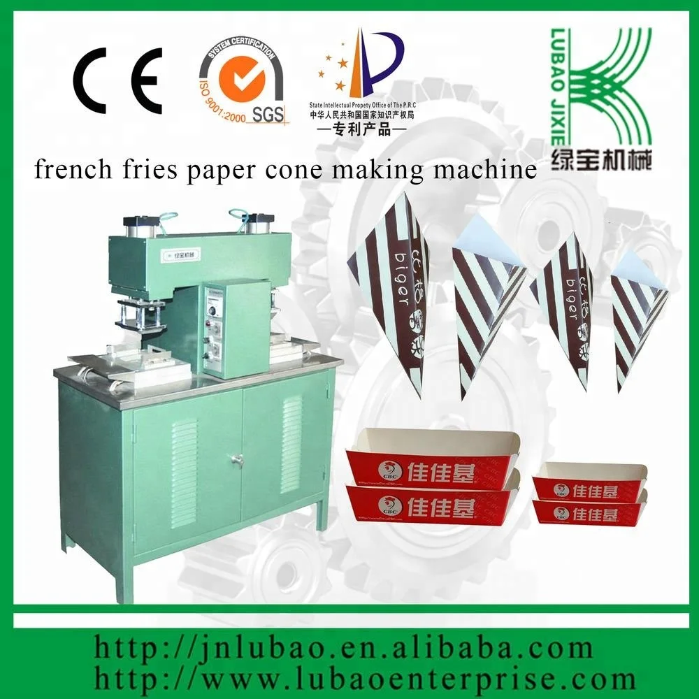 paper food box forming machine with PE coated raw material