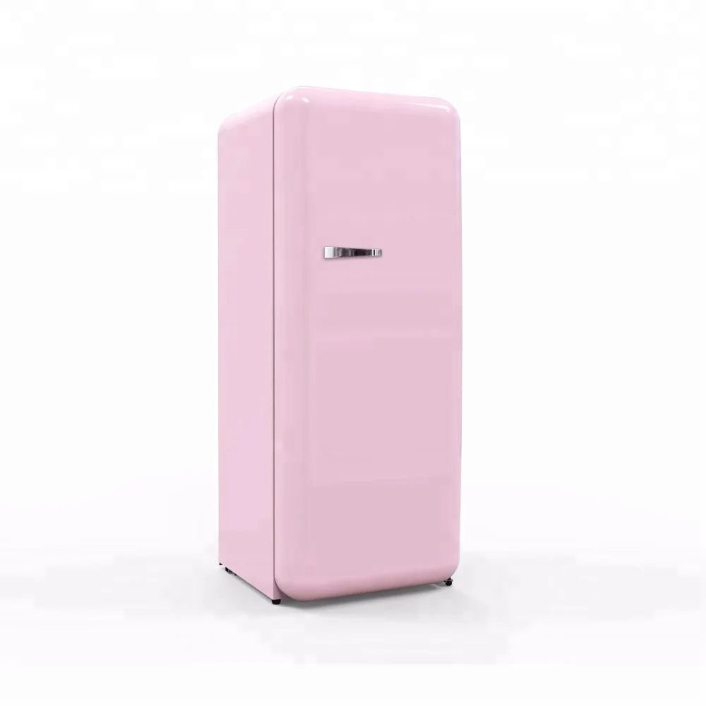 tall retro fridge with freezer box