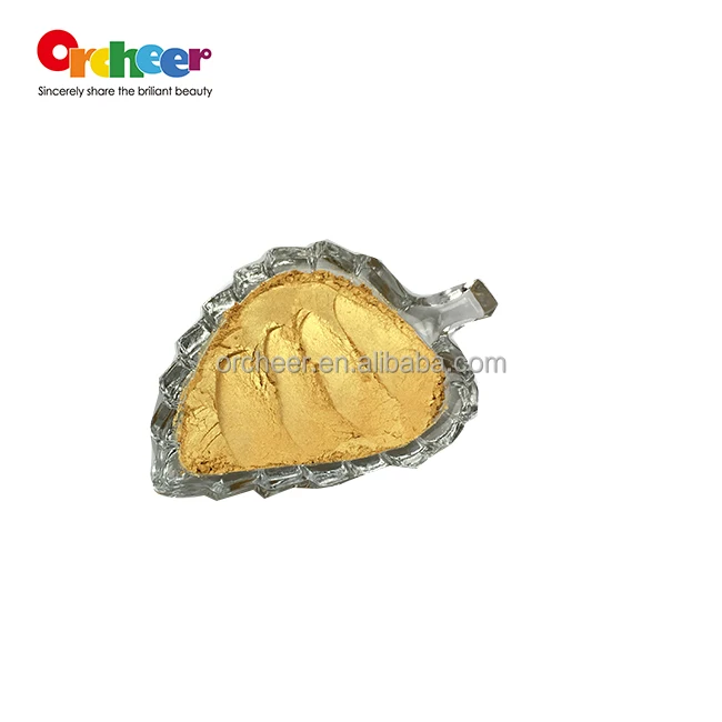 Satin Yellow, Aztec, Mayan gold luster pearl pigment for decoration, car painting, leather, rubber products