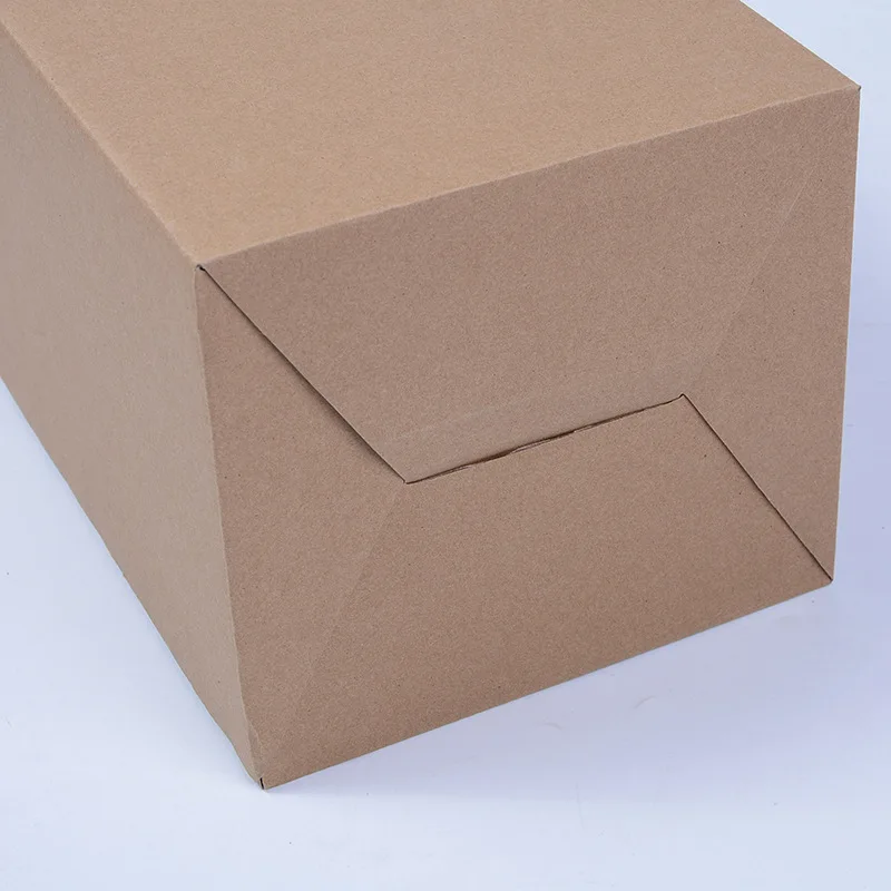Recycled Custom print Folding brown Kraft Soap e flute Corrugated Packaging Cardboard carton Paper gift bottle Box With Handle
