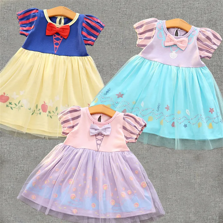 
Wholesale Summer Children Clothes Cosplay Snow White dress girl dress 