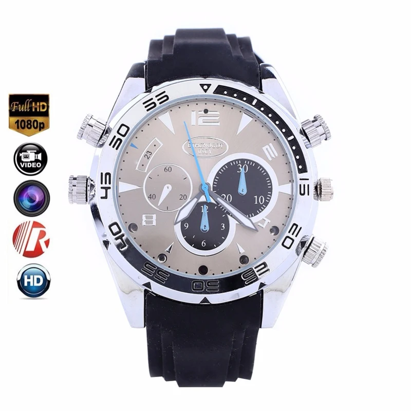 
Sport mini dv 1080p manual men spy watch night vision hd camera DVR 