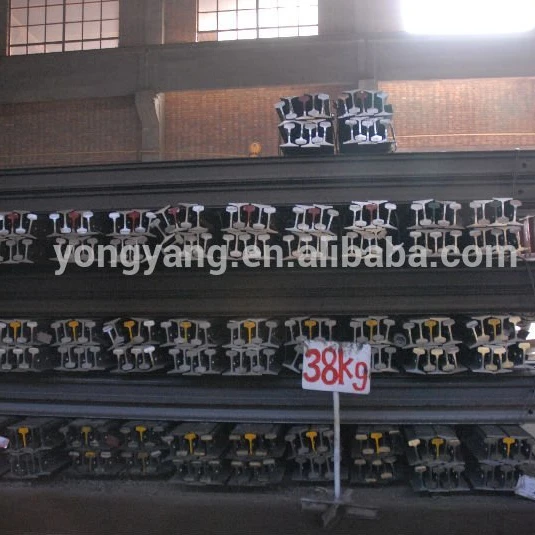 38kgs/m mining industrial rail track heavy rail