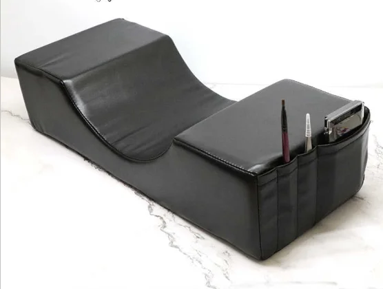 Подушка для наращивания ресниц из пены с эффектом памяти индивидуальным логотипом U-подушка бархата и искусственной кожи