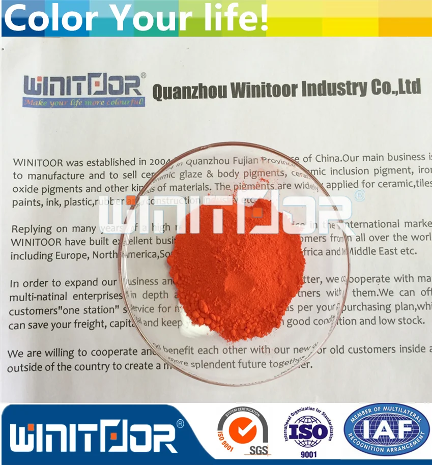 Оксид железа красный коричневый черный желтые пигменты для керамической плитки / бетон раскраски