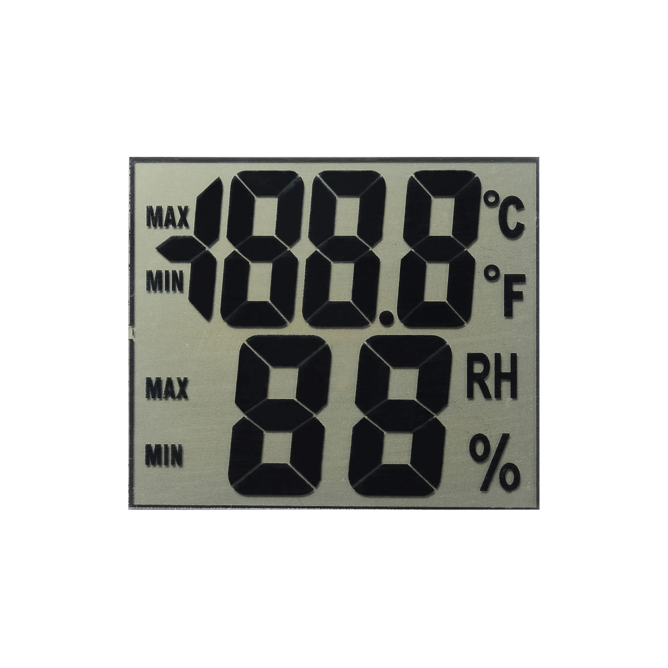 TN LCD Calculator Screen Monochrome LCD High Resolution Alphanumeric LCD