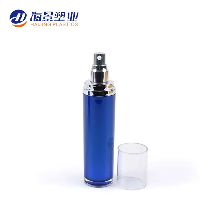 Round  Acrylic Bottle Skin Care Toner Package Lotion Pump with Lip customization Color