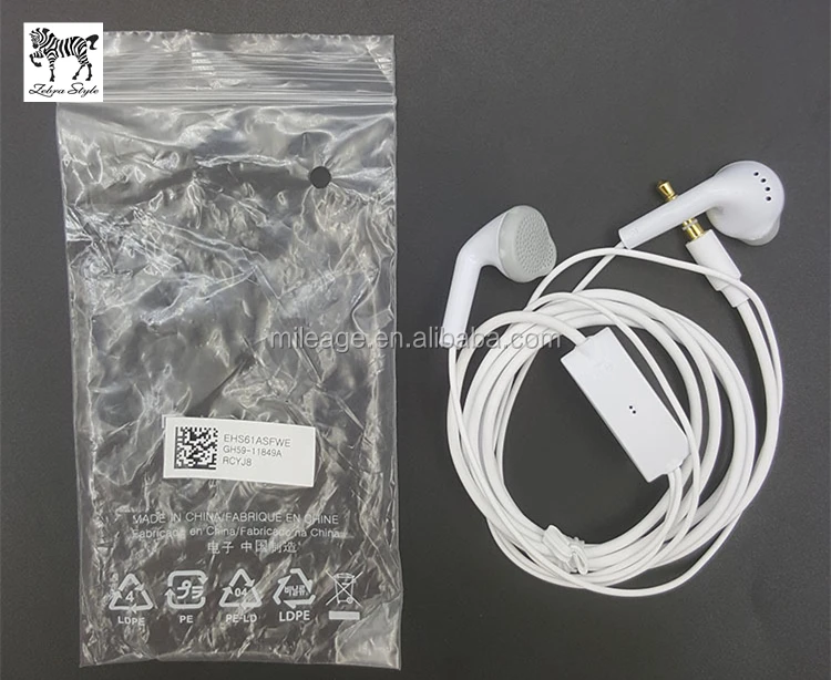 EHS61ASFWE For samsung galaxy S5830 original universal phone earphone with 3.5mm in ear headphones headset with mic