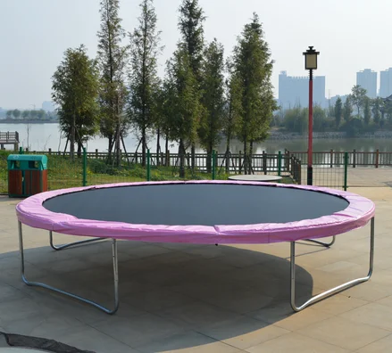 14ft bungee trampoline bed for kids and adults with Black PP material jumping mat