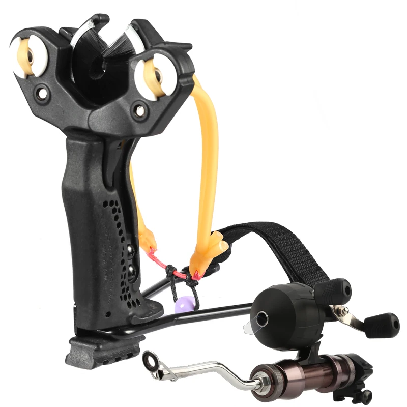 High Velocity Elastic Hunting Fishing Slingshot Catapult Bow Arrow Rest Bow Shooting SlingShot