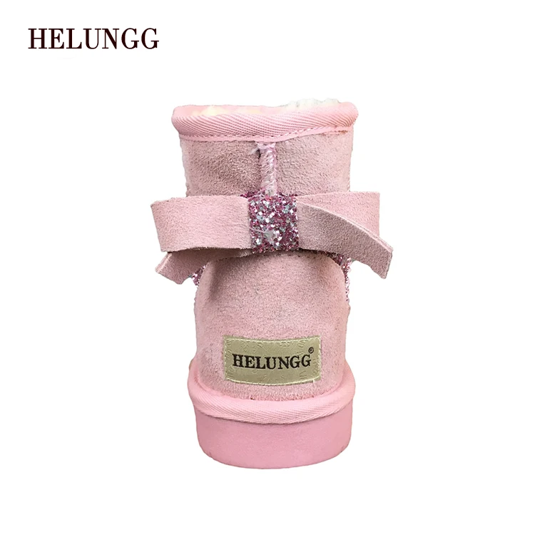 
Wholesale Winter Work Genuine Leather Snow Boots For Girls 