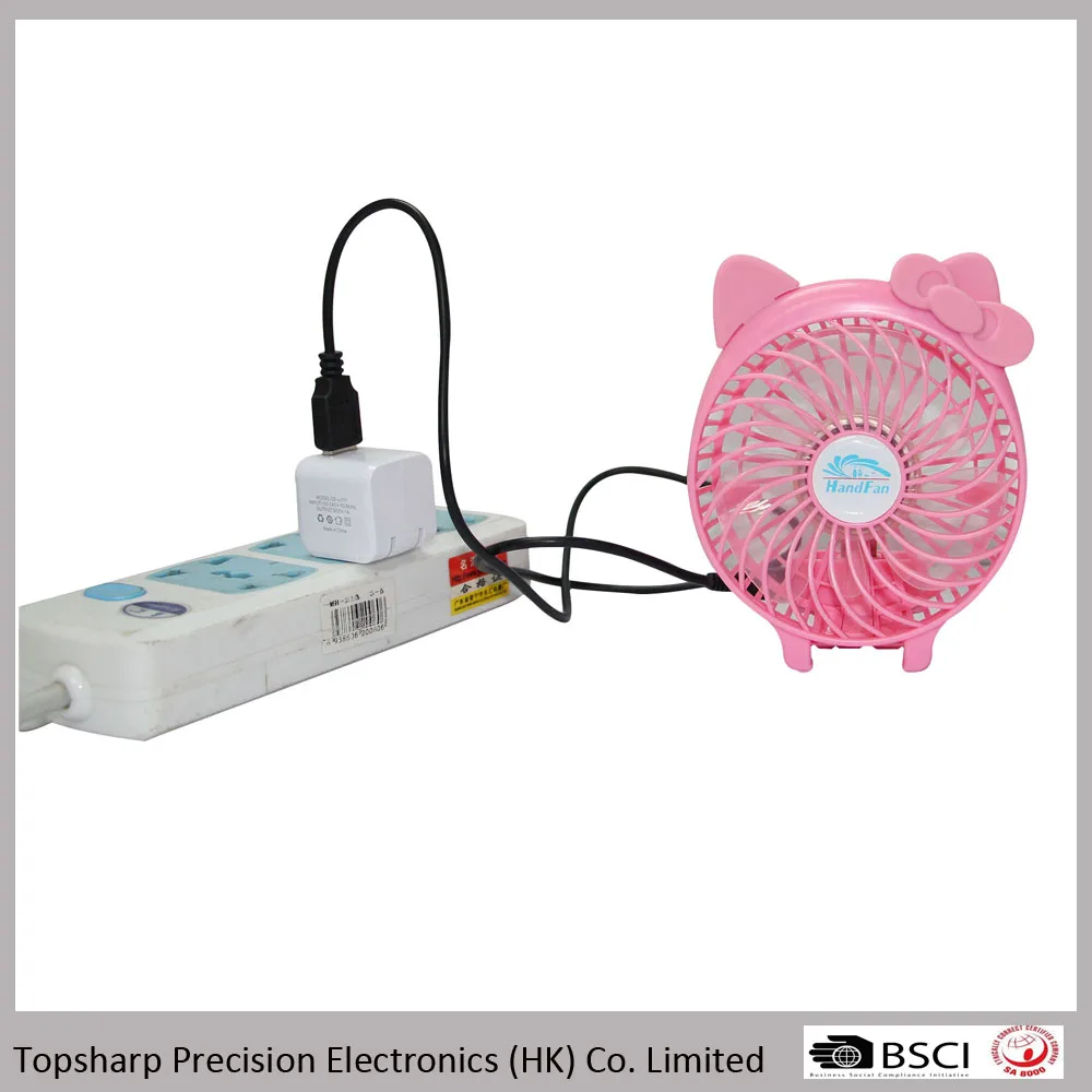 Multifunctional Products Hello Kitty Flexible Clip Fan Mini Electric USB Portable Fan