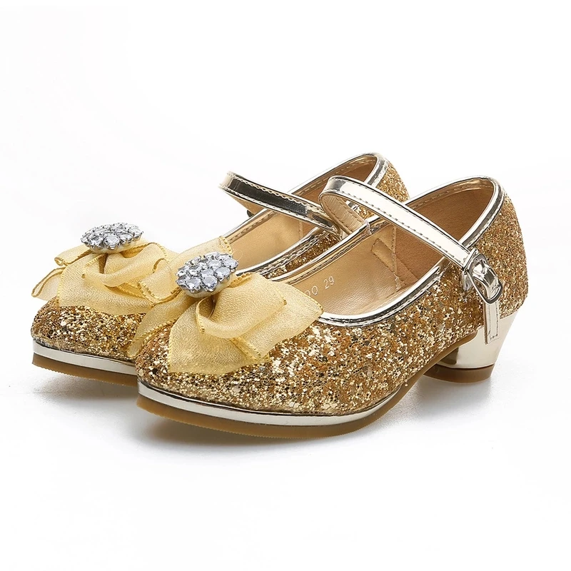 Girls high-heeled princess shoes performance shoes durable shoes