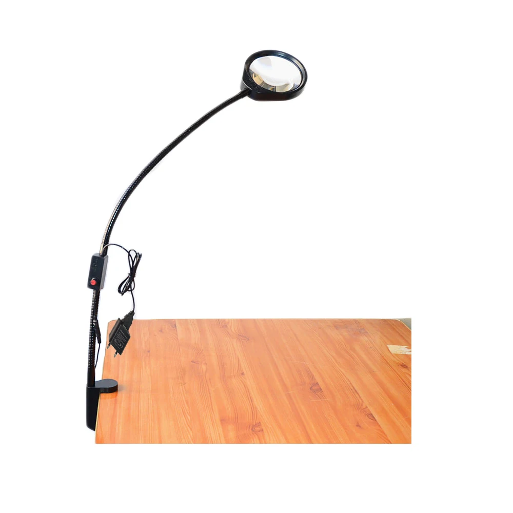 Косметическая увеличительная лампа с клипсой для диафрагмы PDOK Magic 8X, дерматологическая Настольная лампа с увеличительным стеклом