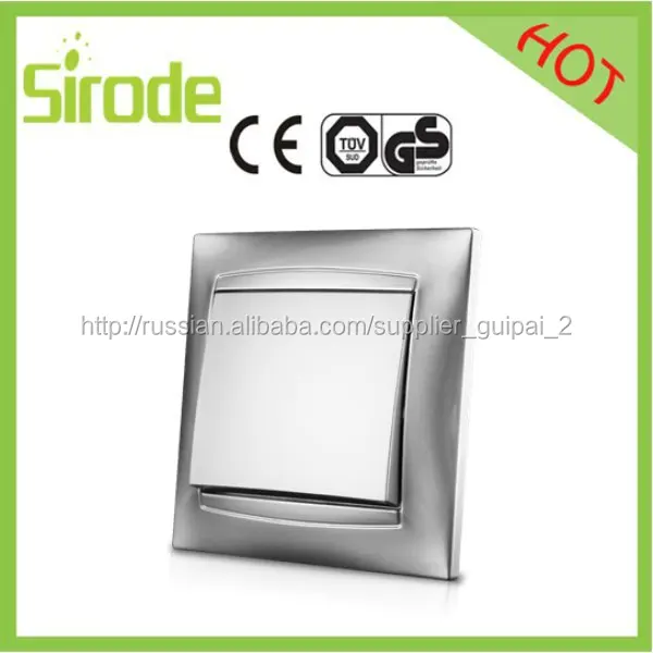 Top Aluminum Push-button switch 1-gang