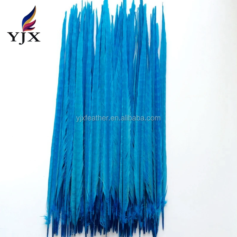 50-55cm cheap man-made ring-dyed pheasant feathers for carnival costumes
