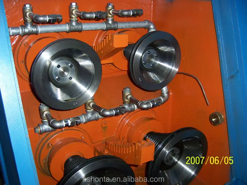 Fine Wire copper wire Drawing Machine with  Online Annealer + Auto Double Spooler winding machine