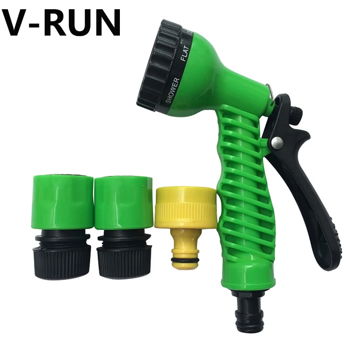Cheap price 7 pattern garden water agricultural mist spray gun nozzles with connectors for water flower D0029