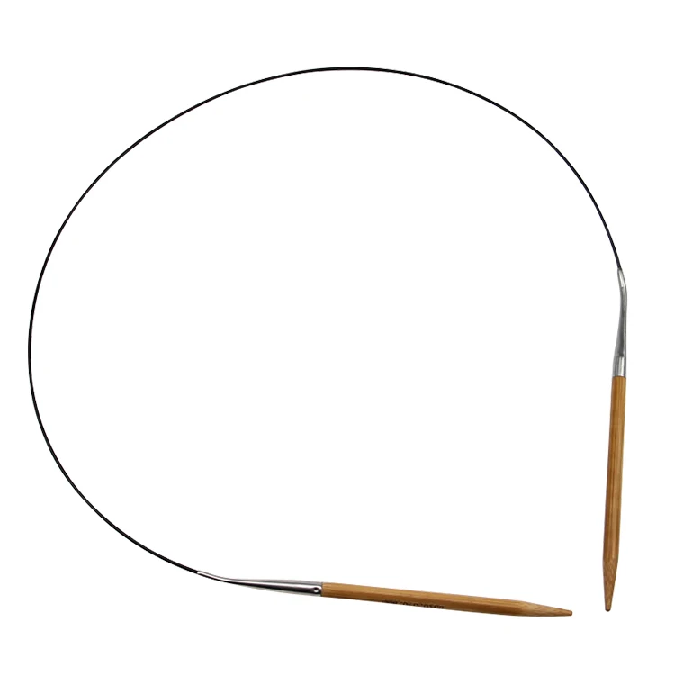 Durable In Use Wholesale DIY Round Circular Wood Bamboo Knitting Needles Sets For Hand Knitting Yarn