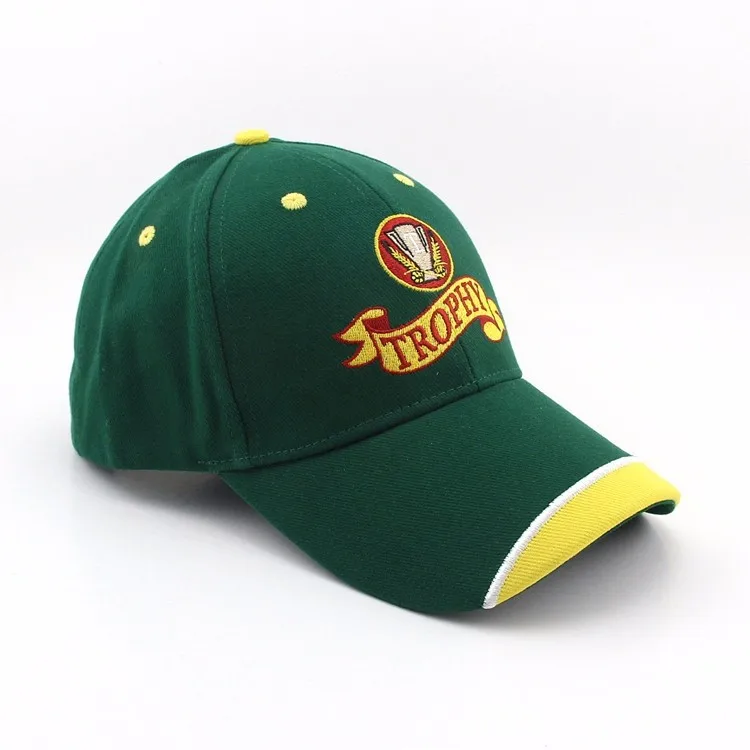 wholesale brand caps hats beer promotion baseballcap patch embroidery brim china cap factory