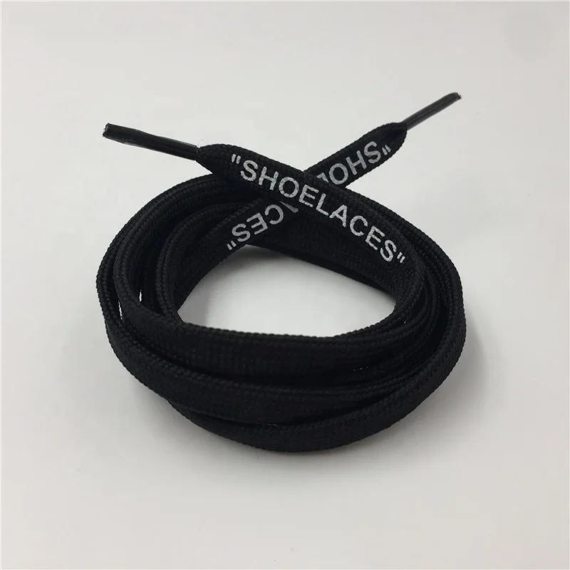 Colorful Silk Screen Printing Flat Shoe Lace With Custom Logo