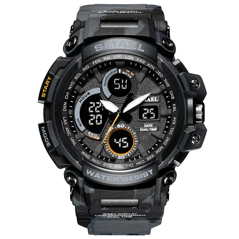 
factory directly sales SMAEL 1708MC outdoor mens sport watch camouflage military style 