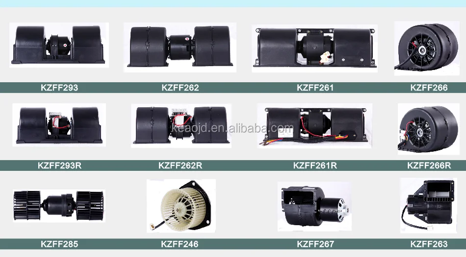 Leading evaporator Blower High DC brush motor technology for bus air conditioner 12V and 24V without resistor from China factory