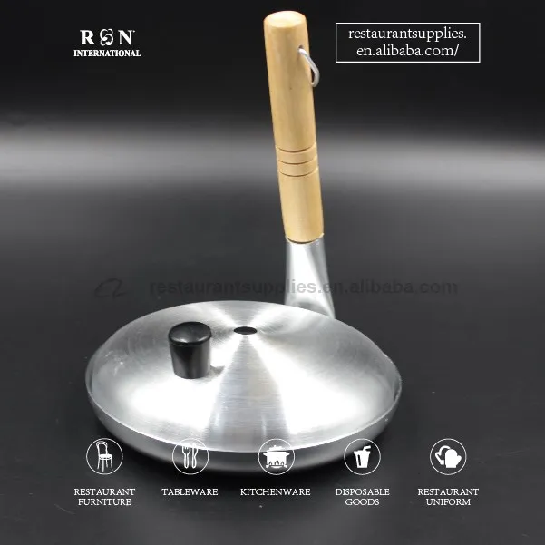 Japanese Frying Pan Omelette Pan Oyakodonburi Pot Aluminum Mini Non Stick Pan With Lid & Straight Wooden Handle