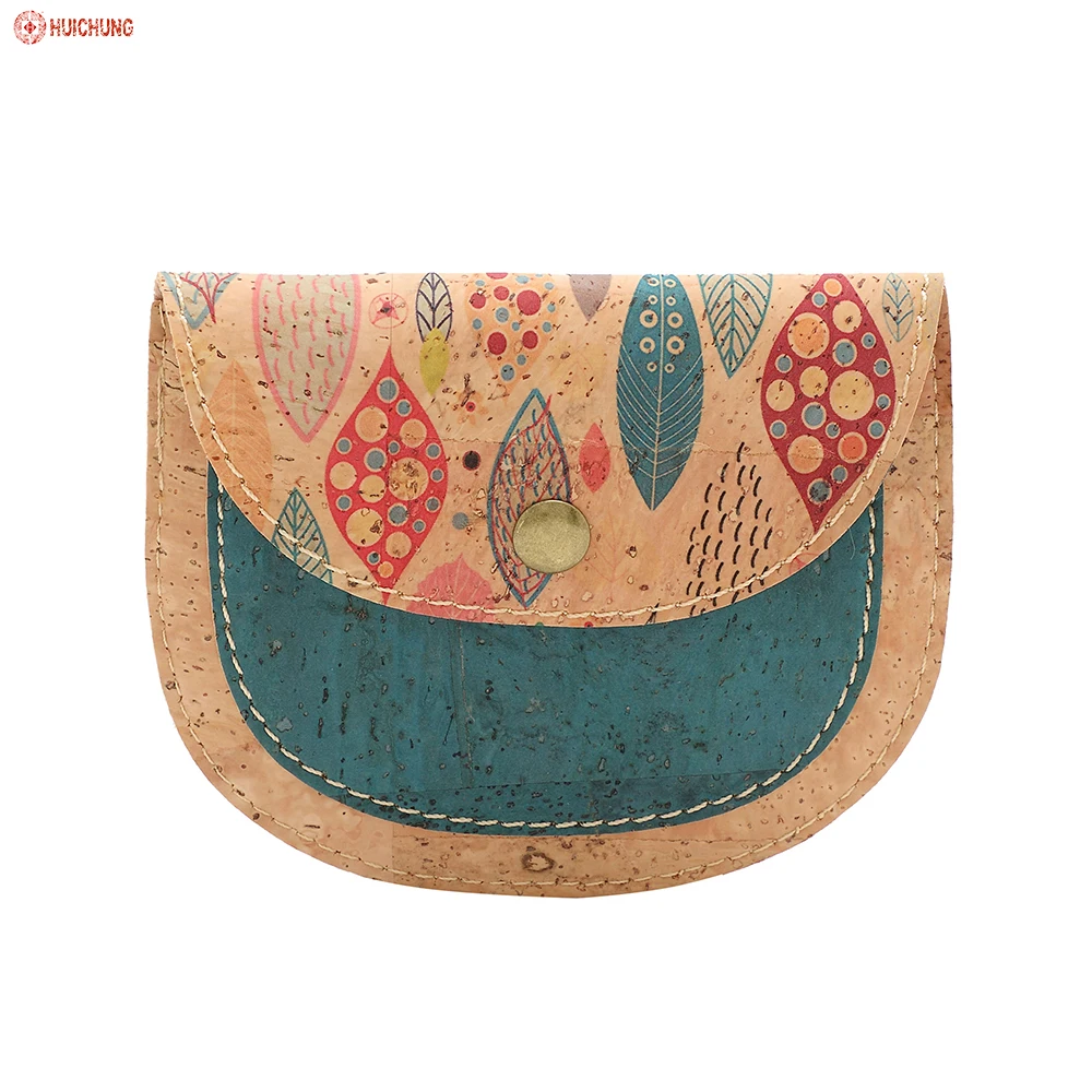 omen sustainable peacock blue cork fabric clutch bag cork tote cork bag