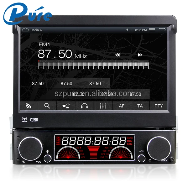 Android4.4.4 OS 7 inch 1 Din Car DVD Player With Radio/BT/GPS/built-in WiFi+Mirror-Link/USB/SD/AUXIN