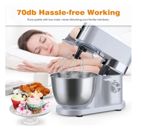 Multi-function Stainless Steel 5.5L Planetary Cake Dough Mixer Machine / Egg Stand Mixer Price