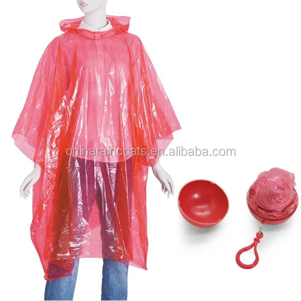 Rain Poncho Ball Colorful Rain Poncho Ball With Chains