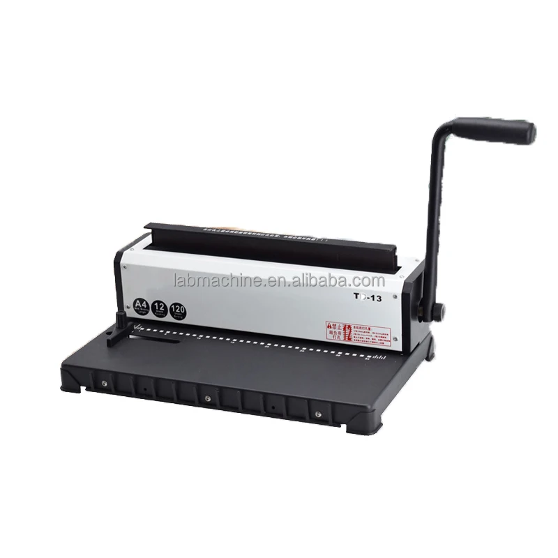 Железного человека катушки с двойной катушкой отверстие переплетная машина TD-13