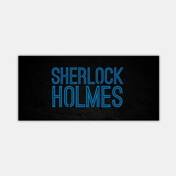 wholesale china factory price glass tube customized sherlock holmes neon light display sign
