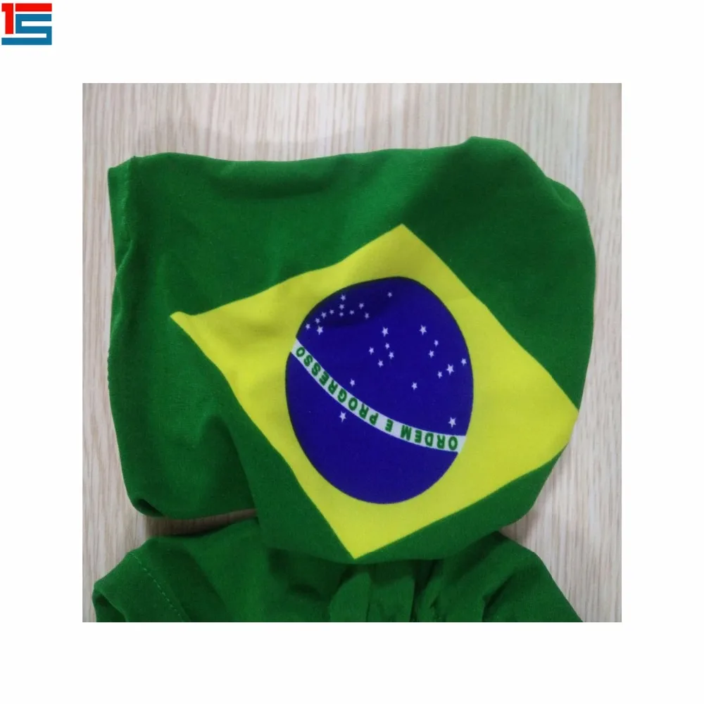 
celebrate World cup factory supply customized wholesale Brazil country flag picture car mirror cover 