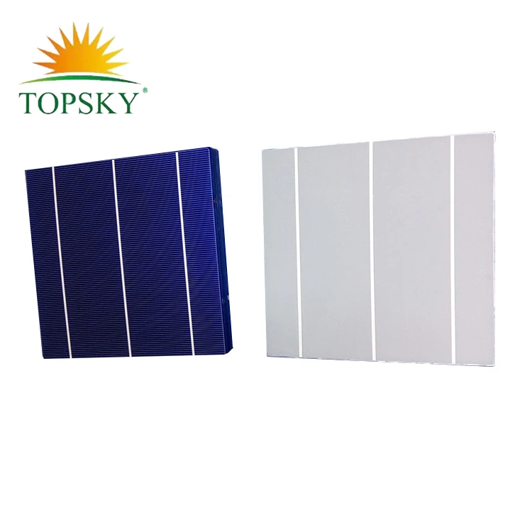 158.75*158.75mm  high efficiency cheap price 3BB 4BB 5BB 18% 18.6% 19.5% 19.8% efficiency  poly solar cell for solar panel