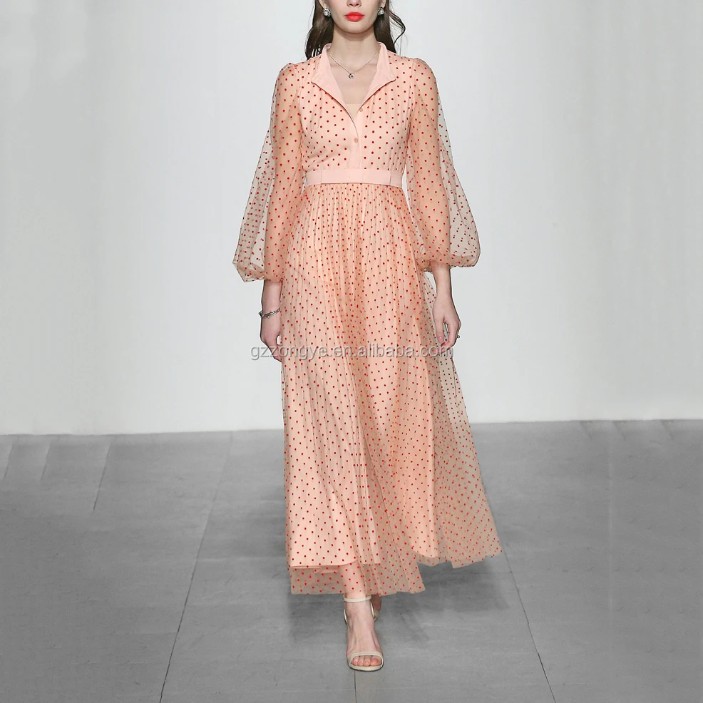 Print Boho long Sleeve Women Dress