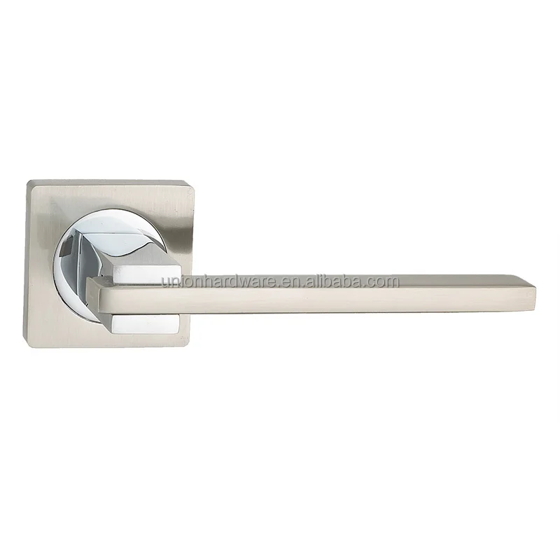 Wholesale Square shaped zinc alloy door handle,door handle set,door handle springs