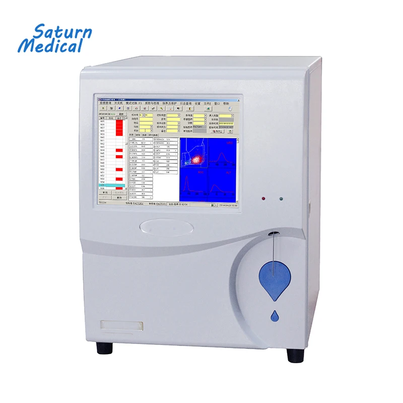Cheap price portable human 5-part hematology analyzer with CE
