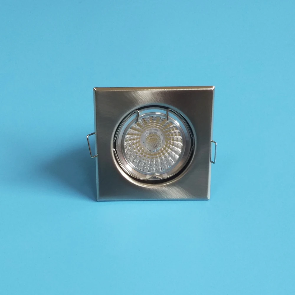 
GU10 MR16 75mm square iron led downlight parts indoor ceiling light inserts fitting 