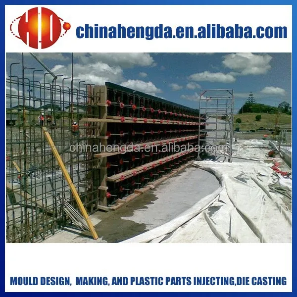 wall system, plastic formwork system, plastic construction coumn formwork