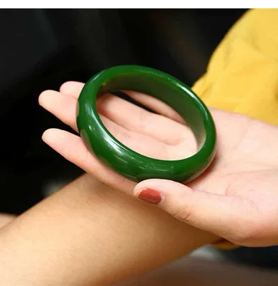 YQ88 Nephrite natural stone jade bracelet and natural jade bangle