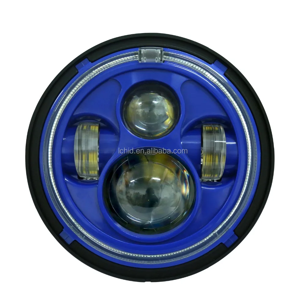 HOT SALE 7 inch LED motorcycle headlight assembly dragon version 60W headlamp