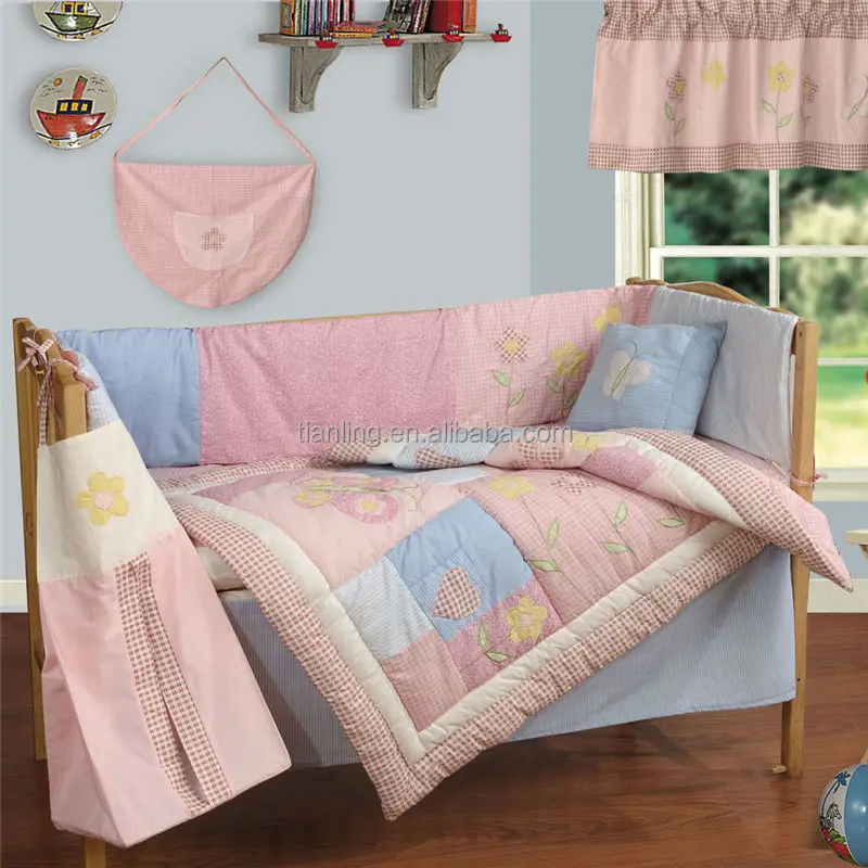personalized soft 100% cotton monogrammed baby patchwork quilt