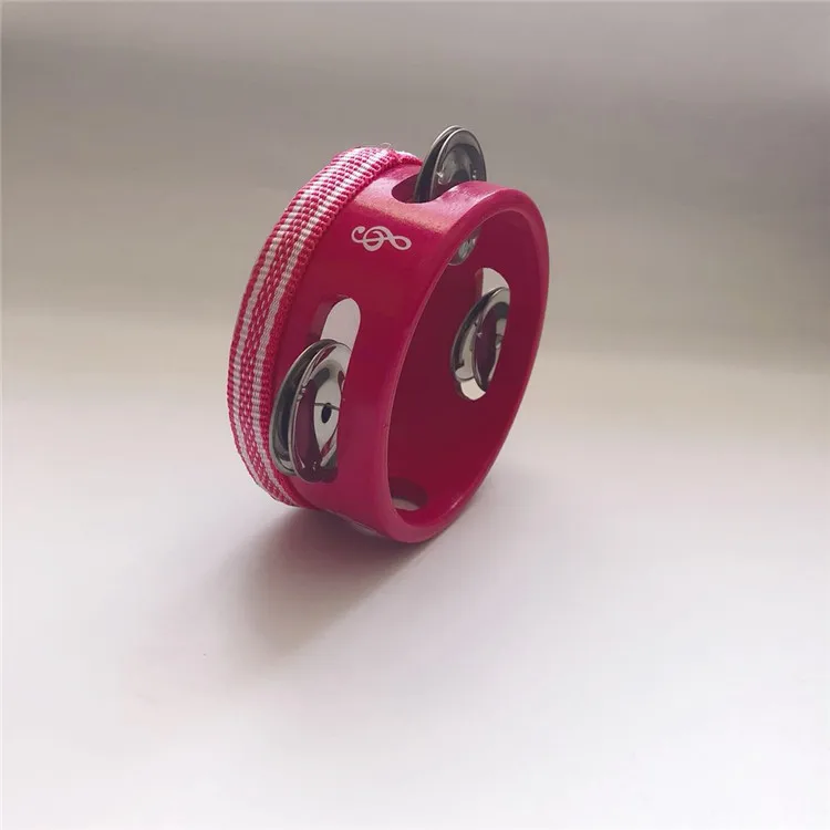 China wholesaler importer exporter Tambourine instruments Fake Sheepskin plastic tambourine With Color