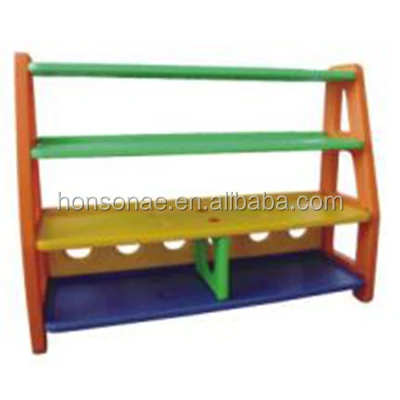 High Quality baby Plastic Book Shelf kindergarten furniture children cartoon toy storage cabinet kids toy cabinet